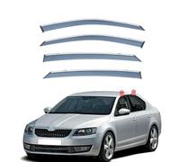 FENGJP Coche Deflectores para Skoda Octavia MK3-5E 2014-2019 Ventana Derivabrisas Lateral Deflectores Viento Aire Deflector Viseras Lluvia Visera