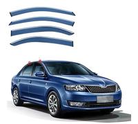FENGJP Coche Deflectores para Skoda Rapid NH 2012-2020+ Ventana Derivabrisas Lateral Deflectores Viento Aire Deflector Viseras Lluvia Visera