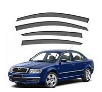 FENGJP Coche Deflectores para Skoda Superb MK1-B5 2001-2008 Ventana Derivabrisas Lateral Deflectores Viento Aire Deflector Viseras Lluvia Visera