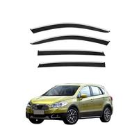 FENGJP Coche Deflectores para Suzuki S-Cross 2014-2019 Ventana Derivabrisas Lateral Deflectores Viento Aire Deflector Viseras Lluvia Visera