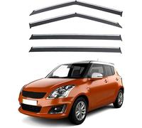FENGJP Coche Deflectores para Suzuki Swift GL MK1-RS 2005-2009+ Ventana Derivabrisas Lateral Deflectores Viento Aire Deflector Viseras Lluvia Visera