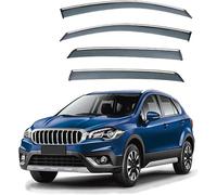 FENGJP Coche Deflectores para Suzuki SX4 S-Cross JY 2013-2020 2021 2022 2023 Ventana Derivabrisas Lateral Deflectores Viento Aire Deflector Viseras Lluvia Visera