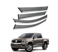 FENGJP Coche Deflectores para VW Amarok MK1 2010-2021 Ventana Derivabrisas Lateral Deflectores Viento Aire Deflector Viseras Lluvia Visera