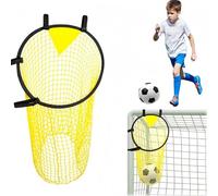 Fenglin-joy Red de Objetivo de Fútbol,45 X 60 cm Football Target Accesorio Objetivo de fútbol con Correas Ajustables para Entrenamiento de Tiro de fútbol