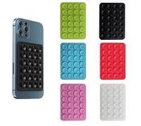 Fenglin-joy Silicona Ventosa Teléfono, 6 Piezas Soporte para Teléfono con Ventosa Soporte Cuadrado para teléfono móvil para Todos los Modelos de teléfono