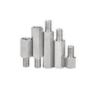 fengpeng Tornillo espaciador de tablero hexagonal, espaciadores pilares columna, perno, soporte acero inoxidable M2 .5 M3 M4(M3x11-4mm-20pcs)