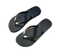 fengqingyunyan0304 Diapositivas, Chanclas con clip for mujer - Sandalias de playa de verano con suela plana,para mujeres y hombres(Black,43 EU)
