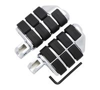 FENGREN Accesorios de motocicleta para conductor delantero de goma reposapiés reposapiés para Suzuki Boulevard M109R M90 M50 C50 Volusia 800 (estilo H cromado)