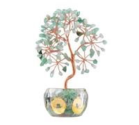 Fengs Shui - Árbol de cristal en maceta, árbol de dinero que atrae riqueza y energía positiva para la decoración del hogar y la oficina