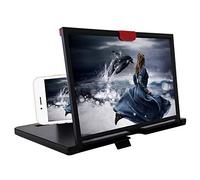 Fengshengli Lupa de pantalla de teléfono celular de 12 pulgadas, expandible de teléfono 3D HD, ampliador de pantalla plegable para películas, videos, juegos