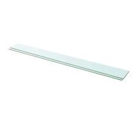 Fengshui 2 estantes de cristal transparente, 110 x 12 cm, cristal templado para pared de láminas, estantes estables con capacidad de carga de hasta 15 kg, elementos decorativos modernos para casa y