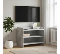 Fengshui Armario para TV 60 x 33 x 47 cm de madera gris hormigón | Compartimentos espaciosos, superficie de fácil cuidado, fácil montaje en pareja, diseño moderno