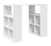 Fengshui Escritorio con estante, 90 x 50 x 75 cm, madera | Superficie texturizada, antideslizante, estantes integrados, fácil de limpiar, para oficina en casa