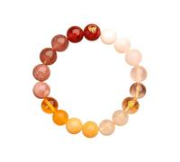 Fengshui Five elementos Pulseras de cuentas para mujeres, piedras naturales Braceletas de cristal para la suerte de riqueza, pulsera estira para la meditación libera el equilibrio emocional de la