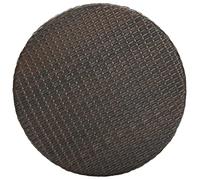 Fengshui Mesa de jardín marrón 60,5 x 106 cm poliratán | Estructura de acero con recubrimiento en polvo, ratán de polietileno, construcción ligera, fácil de limpiar