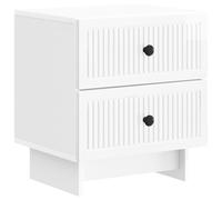Fengshui Mesita de noche de madera 43 x 34,5 x 47,5 cm | Estilo vintage con compartimentos, para dormitorio, salón, fácil de limpiar