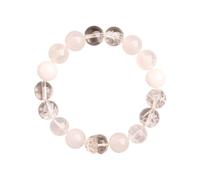 Fengshui pi Xiu Braceletas de cuentas de cristal para mujeres, piedras naturales, pulsera estirada, atraer riqueza y buena suerte, la pulsera de cristal blanco, la meditación, las emociones del