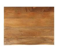 Fengshui Tablero de mesa con borde de árbol, 110 x 80 x 3,8 cm, madera | Borde natural rústico, versátil combinable, fácil de limpiar, grano de madera único