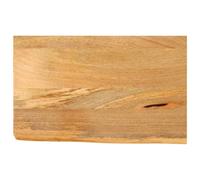 Fengshui Tablero de mesa con borde de árbol, 40 x 20 x 3,8 cm, madera | Borde natural rústico, se puede combinar con bastidores, fácil limpieza, vetas de madera únicas