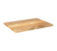 Fengshui Tablero de mesa de 90 x 70 x 3,8 cm, rectangular, madera maciza de mango