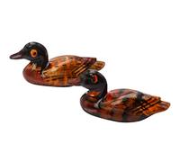 fengshuisale Par de patos mandarines Feng Shui Love & Fidelity/r esin + pulsera de cuerda roja gratis Y1203