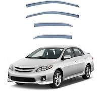 FengXH Deflectores de Viento 4pz para Toyota Corolla MK10-E150 2007-2013 - fumé, antipiuvia, antiviento, silencioso