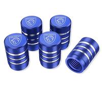 FENGXIONGHUAJI 5×Aluminio para Vástago de Válvula de Neumático para Peugeot 2008, Tapon de Rueda de Coche con Sello, Resistente A La Corrosión