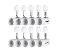 Fengyan Bombillas Domésticas, Paquete de 10 Luces LED de riel for Techo, CA 85-265 V, 5 W, Carcasa Negra/Blanca, Foco, riel guía, lámpara de Pared for Sala de Estar(Blanco,6000K Cool White)