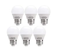 fengyan Casa bombillas 6 unids / lote LED bombillas LED 3W Globo Lámpara Cálida Blanco E26 E27 2700K Ahorro de energía 25W Iluminación interior equivalente for la puerta de la puerta de la puerta Fami