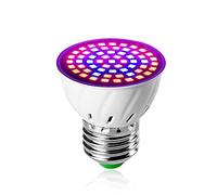 Fengyan Luces de paisaje 1 UNID LED Full Spectrum Grow Light 220V E27 Phyto Lámparas 60leds Planta de crecimiento de la planta para el invernadero Hidropónicos Cultivar Caja de Tienda Fitolampy LED Fa