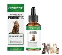 Fengyang® Gotas Probióticas para Gatos, Suplementos para Gatos, Apoyo Inmunológico Y Alivio De Alergias, Antibióticos para Mascotas