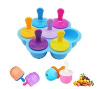 Fengyang® Multifuncional Moldes De Paletas, Mini Moldes Helados Silicona, Mini Popsicle Mold Sin BPA, Reutilizable Poleras Helado, para Bebés, Hielo, Chocolate, Paletas De Hielo, Helado (blue)
