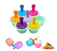 Fengyang® Multifuncional Moldes De Paletas, Mini Moldes Helados Silicona, Mini Popsicle Mold Sin BPA, Reutilizable Poleras Helado, para Bebés, Hielo, Chocolate, Paletas De Hielo, Helado (green)