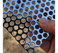 FengYoo Rejilla perforada de acero inoxidable de 8 mm de espesor de agujero de 1,1 mm 300mmX150mm - Rejillas perforadas - Rejilla metálica