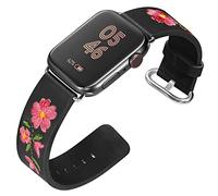 FENICHI Correas de reloj de cuero para Apple Watch de 44 mm, 38 mm, 40 mm, 41 mm, 42 mm, 45 mm, 49 mm, pulseras elegantes para iWatch Series 8, 7, 6, 5, 4, 3, 2, 1 SE, Ultra Band para mujeres y niñas