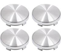 FENIQG 4pcs Coche Tapas Centrales De Llanta para Peugeot RCZ 2010-2013, Impermeable Prueba Polvo Tapacubos Llantas Centrales Auto Decorativa Accesorios,Silver