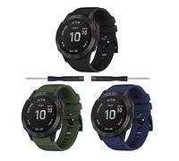 Fenix 7X/Fenix 7X Solar/Fenix 6X/Fenix 6X Pro, 26 mm Banda de Repuesto de Silicona Correa de Reloj para Fenix 7X Sapphire Solar/Fenix 6X Pro/Fenix 5X/Fenix 5X Plus/Fenix 3/Fenix 3 HR