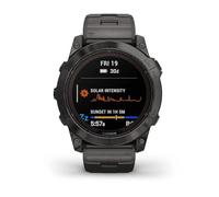 Fenix 7X Pro - Sapphire Solar Edition, Titanio DLC Gris Carbono con Pulsera de Titanio ventilada