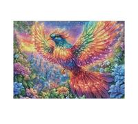 Fénix arcoíris Puzzles 300 Piezas Decorativo Coleccionable Haze Radiance Cosmos Obra De Arte Rompecabezas Familiar para Adultos Desafío Avanzado DIY Creativo 300 PCS