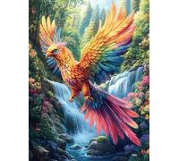 Fénix arcoíris Rompecabezas 300 Piezas Cartón Resistente para Mayores Cuentos de Hadas de Animales Salvajes fantásticos Reunión Familiar Juegos Desarrollo Lógica Detalle San Valentín Calidad 300 PCS