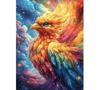Fénix ardiente con plumas de arcoíris Puzzles 1000 Piezas Maquetas Educativas Avanzadas Paisaje de cuento de hadas en caricatura Desafío Intelectual Para Familia DIY Creativo Construir Juguete Educati