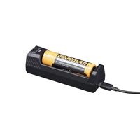 Fenix Are-X1 v2.0, Cargador de batería USB-C para baterías de Iones de Litio 18650, 21700 y 26650 | Funcionalidad de Banco de energía | Circuitos multiprotección
