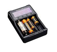 Fenix Cargador Are-A4 de 4 Canales Pantalla Digital batería Externo, Adultos Unisex, Multicolor (Multicolor), Talla Única