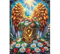 Fénix con alas de ángel Rompecabezas 300 Piezas Cartón para Expertos Mejora Memoria Actividad Tiempo Libre Pack Completo Original 300 PCS