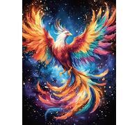 Fénix con alas de Fuego Rompecabezas 1000 Piezas Cartón para Principiantes Vida Silvestre y Plantas Actividad Antiestrés Calmar La Mente Garantía Reposición Piezas Regalo Sorpresa 1000 PCS