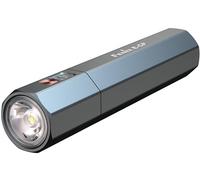 FENIX E-CP - Linterna de banco de energía multiusos recargable, azul, 1600 lúmenes, 222 m, 504 horas máximo, interruptor de botón lateral único, 5000 mAh, salida USB-A y USB-C, IP68