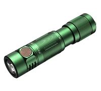 fenix E05R - Mini llavero recargable verde con linterna LED | 400 lúmenes | 64 m | 30 horas máx. | Carga micro USB | 320 mAh | IP68