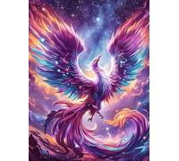 Fénix en el Bosque mágico Rompecabezas 300 Piezas Cartón Grueso para Parejas Dibujo Animado de Paisajes de Cuento de Hadas para Enmarcar Decoración Mural Pieza De Colección Original 30