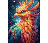 Fénix Entre Llamas Coloridas Puzzles 300 Piezas Actividad Familiar Rompecabezas 3D para Familia Juguete Educativo Aliviar Estrés Decoración Hogar 300 PCS