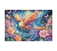Fénix Estrellado Puzzles 1000 Piezas Impossible 3D Cosmos Nebula Radiance Rompecabezas para Adultos Desafío Intelectual Estera Portátil DIY Moderno Creativo 1000 PCS